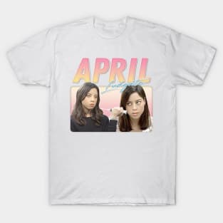 April Ludgate /// Retro Aesthetic Style Fan Design T-Shirt